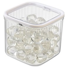 Hanbomnuri 膠囊洗衣球盒 咖啡膠囊盒 一鍵式收納盒 大型, 1個, 透明