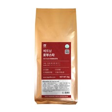 1Kg Coffee 越南羅布斯塔單品咖啡豆, 1個, 原豆(未研磨)