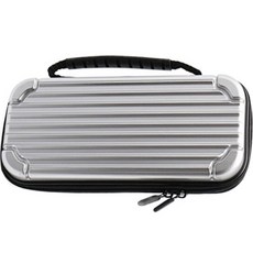 Hoyacom 任天堂 Switch OLED 硬殼攜帶收納包, 銀色, 1個