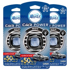 페브리즈 POWER MEN 차량용 방향제, 3개, 쿨 아쿠아