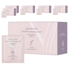 아브카 퓨어 앤 마일드 여성 청결 티슈 40p, 200g, 6개