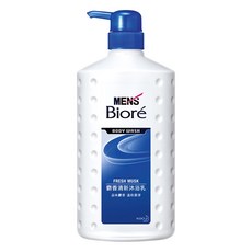 MEN's Biore 男性清新沐浴乳 麝香 750ml, 1瓶