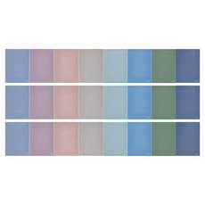 모닝글로리 중고등학생 무제 톤앤무드 유선 일반노트 8종 세트, 혼합색상, 3세트