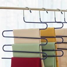 리벤스 논슬립 5단 바지걸이, 네이비, 3개