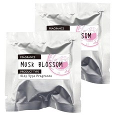 John's Blend 車用芳香劑補充包, 櫻花麝香, 夾型設計, 自然清新香氣, 30天持續時間, 2包