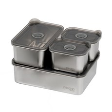 STENLOCK 史丹利 智能透氣孔加高款密封容器4件組, 2號(2p) + 4號 + 6號, 1個