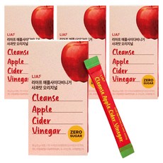 Liaf 蘋果醋 蘋果口味 原味 10入, 4個, 50g
