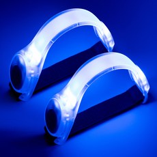 GoodGood Shop LED發光跑步臂帶, 藍色, 2個