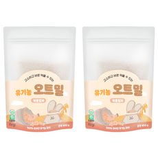 퍼기 유아용 유기농 오트밀 이유식 작은입자, 300g, 2개