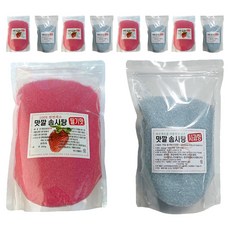 가정용 솜사탕기계 전용 맛깔 설탕 30인분 딸기향 300g + 사과향 300g 세트, 5세트