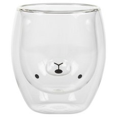 GOODGLAS 好玻 小熊雙層玻璃杯 250ml, 透明, 1個