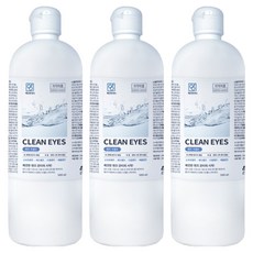 깨끗한아이 렌즈 식염수, 3개, 500ml