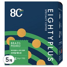 AT Plus Coffee 巴西 Pedro Drip Bag Coffee, 10g, 7包, 5盒