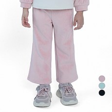 curlysue 兒童人造貂絨內刷毛羅紋微喇叭褲