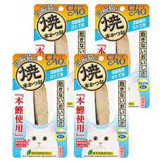 INABA 高齡貓配方 本鰹燒魚柳條, 干貝風味, 15g, 4包