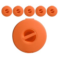 線材整理固定夾, 橘色, 6個