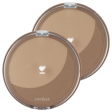 rom&nd 台灣公司貨 勝過容顏修容粉 9.5g, 02 Walnut Grain 核桃粒, 2個
