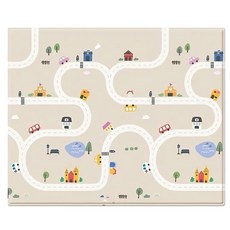 Mang Mang 小鹿蔓蔓 兒童PVC遊戲地墊 S款 城鎮街道 寶寶爬行墊 遊戲墊, 城鎮街道 多色, 170 x 140 x 1.3cm