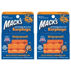 Mack's 孩童睡眠耳塞 橘色, 2包