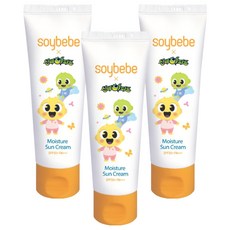 soybebe 神秘公寓 嬰幼兒用防曬霜 SPF50+ PA+++, 3個, 80g