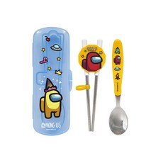 LE BARN Among Us學習餐具+收納盒組, 混色, 1組