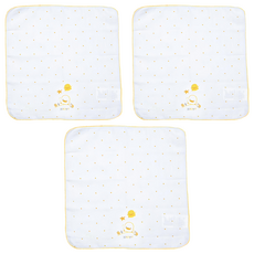 PiYOPiYO 黃色小鴨 紗布手帕 柔軟透氣 越洗越柔軟 呵護寶寶肌膚