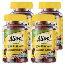 얼라이브 멀티 비타 구미, 60정, 4개
