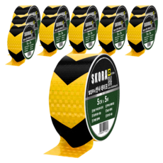 高亮度反光膠帶, 12個, 黃色+黑色