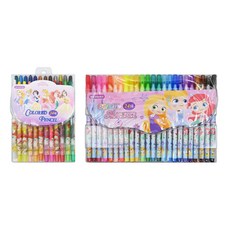 hM PLUS 迪士尼公主 繪畫組 24色 著色筆, 多色, 1組