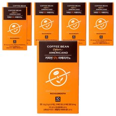 커피빈 캡틴 아메리카노 원두커피믹스, 1.6g, 10개입, 6개