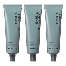 아로마티카 인스피릿 핸드크림 바질 & 버가못, 3개, 30ml
