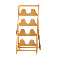 Gummika折疊式木質拖鞋架收納架 自然色, 1個