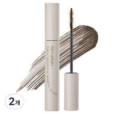 Sim plain 纖細睫毛膏, 2個, 棕色