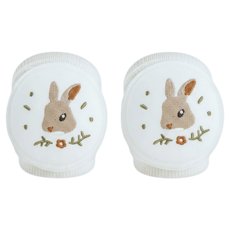 vanibaby 寶寶專用護膝 替換組, 圓圓兔 白色, 2雙