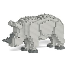 JEKCA 犀牛野生動物積木 S, 混合顏色, 1個