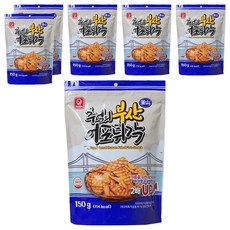 Hanjin 懷念的釜山炸魚脯片, 6包, 150g