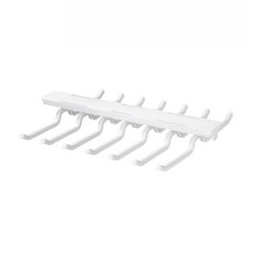 葉子小舖 免打孔伸縮滑軌衣架 橫杆款, 白色