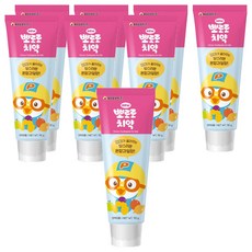 Pororo新款兒童牙膏混合果味, 90g, 8個