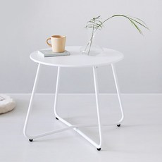 MARKET B CARINO 500 邊桌, 白色, 白色的