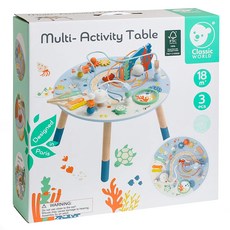 Classic WORLD 客來喜 繽紛趣味遊戲桌 20238, 藍色 + 白色, 1個