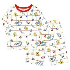 몰리멜리프렌즈 아동용 디즈니 곰돌이푸 토이 7부실내 상하복 세트