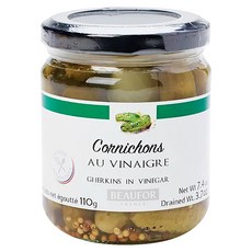 BEAUFOR 堡芙 法國小酸瓜 法國原裝進口 爽脆碧綠 開胃小點, 210g, 1罐