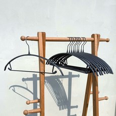 BOC 防滑旋轉型半圓衣架, 灰色, 10個