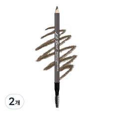 클리오 킬브로우 왁스리스 파우더 펜슬 1.85g, 5호 그레이브라운, 2개