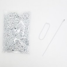 MaDaKkuMi DIY用圓珠鍊 10cm, 50個, 白色