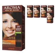에네스티 아로마 염모제 새치머리용, 짙은밤색, 6개