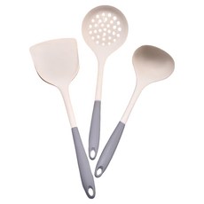 耐高溫廚具3件組 295g, 鍋鏟 + 湯勺 + 漏勺, 混和顏色, 1組, 鍋鏟 + 湯勺 + 漏勺, 1組, 混和顏色