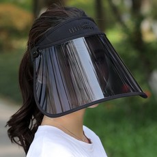 에이빅 와이드 투명 썬바이저, 블랙