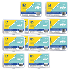 Doctor's 一次性牙線 50p + 硬盒套裝, 7.4cm, 50入, 12組