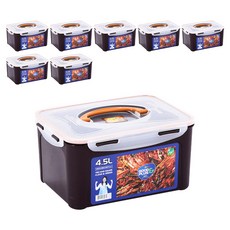 Living Sunday 手提式泡菜密封保鮮盒, 4.5L, 8個